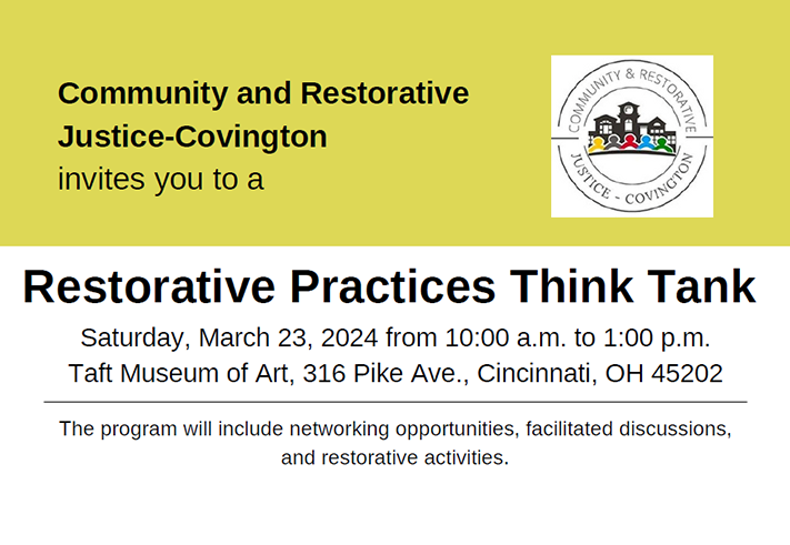 Restorative Practices Think Tank. SAVE THE DATE!